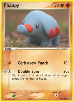 Phanpy card from Deoxys, number 69/107