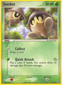 Seedot card from Deoxys, number 71/107