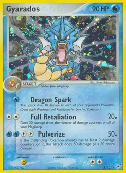 Gyarados card from Deoxys, number 8/107