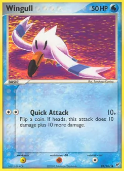 Wingull card from Deoxys, number 81/107