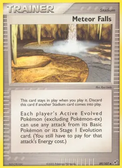 Meteor Falls card from Deoxys, number 89/107