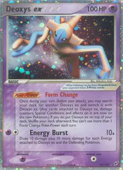 Deoxys ex card from Deoxys, number 97/107