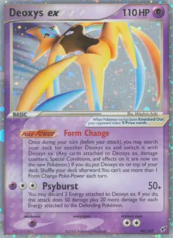 Deoxys ex card from Deoxys, number 98/107