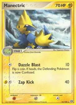 Manectric card from Emerald, number 16/106