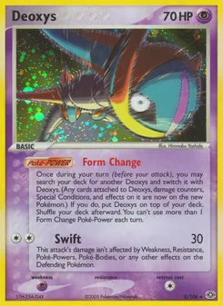 Deoxys card from Emerald, number 2/106
