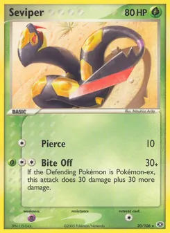 Seviper card from Emerald, number 20/106