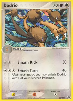 Dodrio card from Emerald, number 26/106