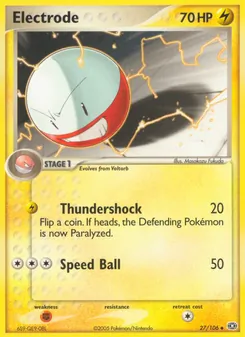 Electrode card from Emerald, number 27/106