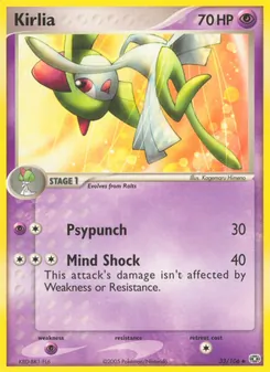 Kirlia card from Emerald, number 33/106