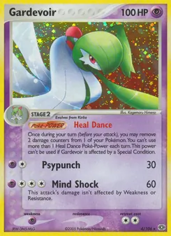 Gardevoir card from Emerald, number 4/106