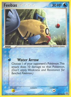 Feebas card from Emerald, number 50/106