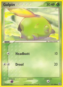 Gulpin card from Emerald, number 51/106