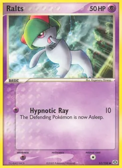 Ralts card from Emerald, number 61/106