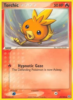 Torchic card from Emerald, number 69/106