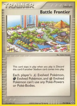 Battle Frontier card from Emerald, number 75/106