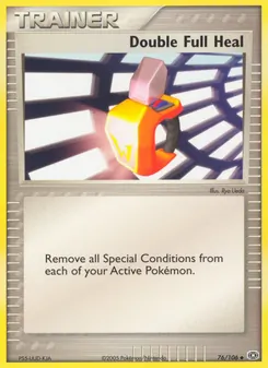 Double Full Heal card from Emerald, number 76/106