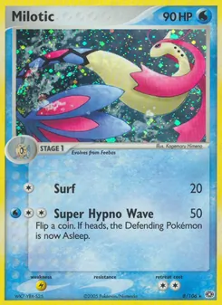 Milotic card from Emerald, number 8/106