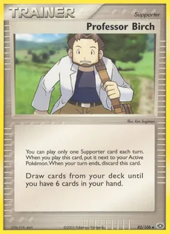 Professor Birch card from Emerald, number 82/106