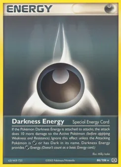 Darkness Energy card from Emerald, number 86/106