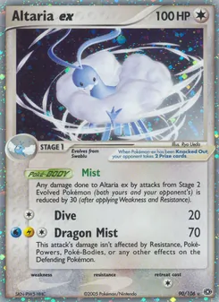 Altaria ex card from Emerald, number 90/106