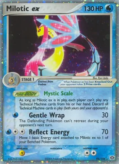 Milotic ex card from Emerald, number 96/106