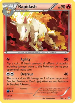 Rapidash card from Generations, number 15/83