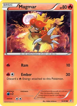 Magmar card from Generations, number 16/83