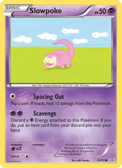 Slowpoke card from Generations, number 32/83