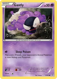 Gastly card from Generations, number 33/83