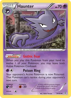 Haunter card from Generations, number 34/83