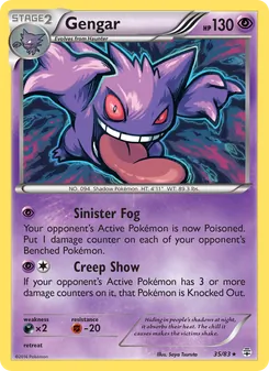 Gengar card from Generations, number 35/83