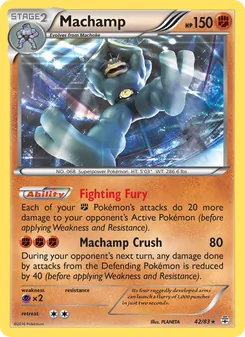 Machamp card from Generations, number 42/83
