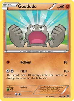 Geodude card from Generations, number 43/83