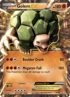 Golem EX card from Generations, number 46/83