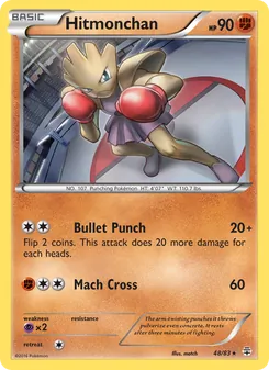 Hitmonchan card from Generations, number 48/83