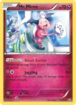 Mr. Mime card from Generations, number 52/83