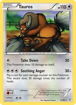 Tauros card from Generations, number 57/83