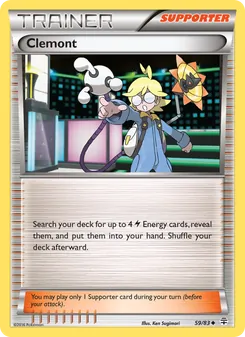 Clemont card from Generations, number 59/83