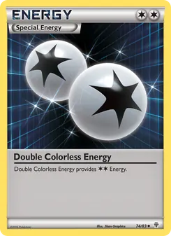 Double Colorless Energy card from Generations, number 74/83
