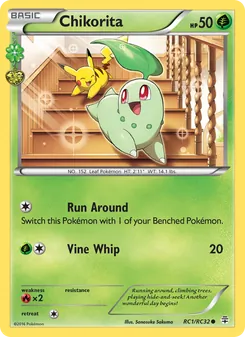 Chikorita card from Generations, number RC1/83