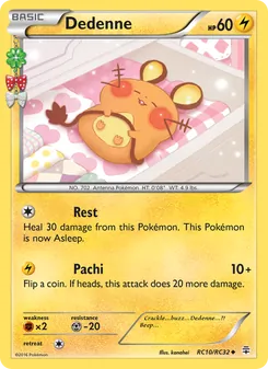 Dedenne card from Generations, number RC10/83