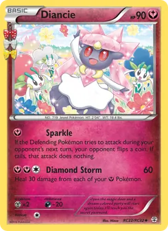 Diancie card from Generations, number RC22/83