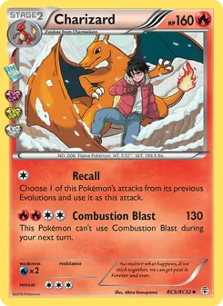 Charizard card from Generations, number RC5/83