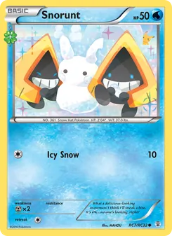 Snorunt card from Generations, number RC7/83