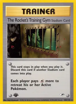 The Rocket's Training Gym card from Gym Heroes, number 104/132
