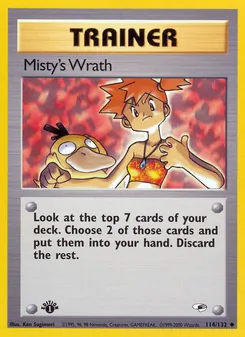Misty's Wrath card from Gym Heroes, number 114/132