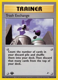 Trash Exchange card from Gym Heroes, number 126/132