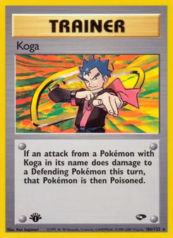 Koga card from Gym Challenge, number 106/132