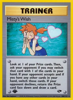 Misty's Wish card from Gym Challenge, number 108/132