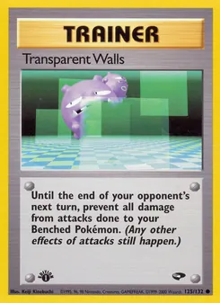 Transparent Walls card from Gym Challenge, number 125/132